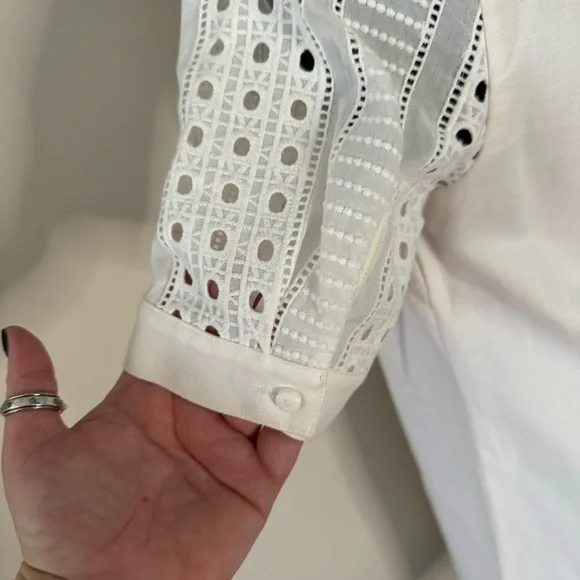 NWT Vineyard Vines White Eyelet City Shift Dress - Picture 6 of 12